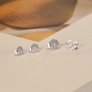 Assorted S925 sterling silver earring backs and butterfly clutch stoppers set