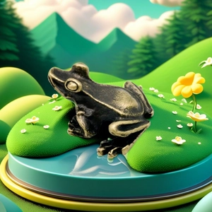 Figurine Grenouille Bronze Antique Alliage Cuivre Sculpture Animale Miniature Décor Bureau Paysage Bonsai Ornement