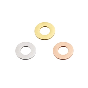 Polished 20mm stainless steel hollow round pendants in gold, silver and rose gold