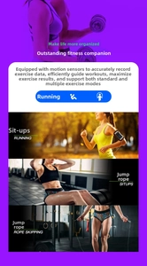 Schermo fitness tracker con monitoraggio dati per corsa e salto della corda sportivi