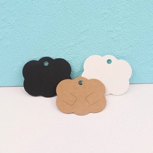 Cloud Shape Jewelry Display Cards Cardboard Earring Hair Clip Holder Packaging DIY Accessories