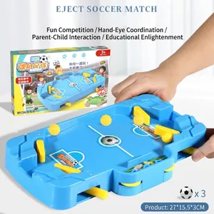 Tabletop catapult football board game for kids with two player battle field and three balls
