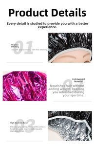 Detail of salon hair foil cap showing durable elastic band and fine stitching crafts