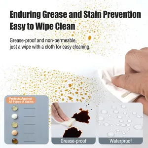 Self-adhesive white oil-proof and waterproof kitchen wallpaper protecting against grease stains