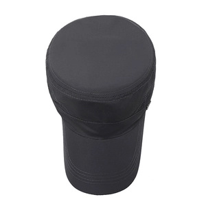 Breathable dark grey cadet hat with quick-dry fabric and mesh side panels for men