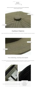 Detail of army green cotton hip-hop cap with moisture-wicking sweatband and durable stitching