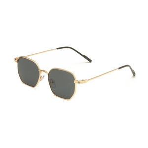 Retro Hexagon Sunglasses UV400 Protection Metal Frame Geometric Vintage Fashion Eyewear For Women Travel Trend