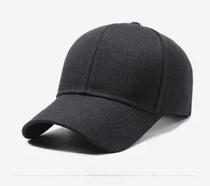 Detailed side view of high-density cotton twill baseball cap with metal M logo