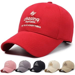Unisex Baumwolle Baseballkappe Mit Buchstaben Bestickung Chasing Inspiration Verstellbare Metallschnalle Sportlich Outdoor Sonnenhut