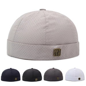 Bonnet Docker En Mesh Perforé Respirant Bonnet Sans Bord Réglable Style Rétro Casual Hip Hop Pour Activités De Plein Air