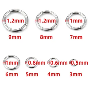 Stainless Steel Jump Rings Open Closed Connector Rings For Diy Jewelry Making Necklace Bracelet Accessories Handmade Findings