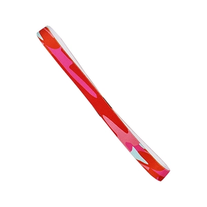 Red camouflage elastic sports headband with non-slip silicone for yoga and fitness training