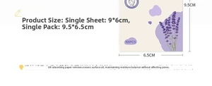 Macro shot of 100 sheets oil absorbing paper for face with portable packaging dimensions