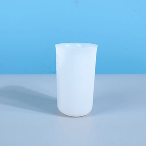 Frosted silicone 250ml measuring cup with embossed scale for DIY resin mold crafting