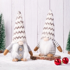 Christmas Faceless Gnome Doll Knitted Plush Swedish Tomte Rudolph Forest Elder Ornament Home Holiday Desktop Decor