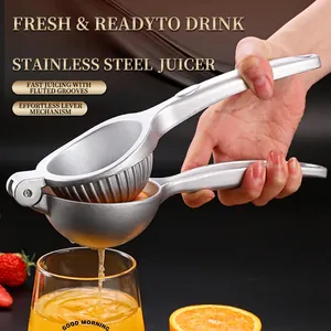 Manual Lemon Squeezer Zinc Alloy Hand Press Citrus Juicer Professional Fruit Extractor Ergonomic Handle Kitchen Tool