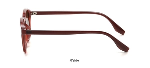 Side view of tortoise shell sunglasses showing sleek frame temple and high-quality material