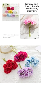 Close-up of colorful artificial flower bouquets for wedding decoration and DIY crafts