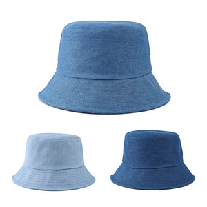 Bob En Jean Délavé Protection Solaire Style Rétro Vieilli Pliable Accessoires De Mode De Voyage En Plein Air Pour Femmes