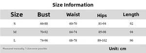 Detailed size guide table for halter neck floral printed bodycon dress in cm
