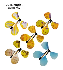 Flying butterfly toys set with colorful wings showing various patterns and vibrant hues