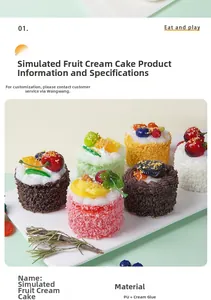 Detailansicht eines Mini-Mousse-Kuchens aus PU und Cremekleber für die Lebensmittelfotografie