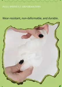 Close-up of flexible translucent silicone mold being stretched without any deformation