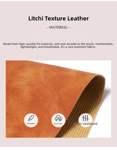 Nahaufnahme der braunen PU-Ledertextur mit weicher, atmungsaktiver Materialeigenschaft