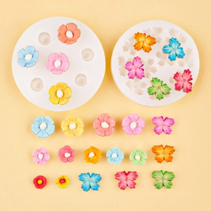 Moules en silicone fleurs et papillons pour décorations de gâteaux et pâtisserie