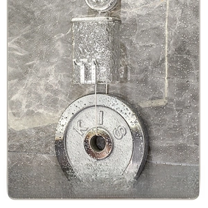 Waterproof wall mount toothbrush holder with 3KG weight capacity on marble wall