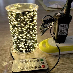 LED String Lights Green Copper Wire Waterproof IP44 Remote Control Multi Mode Fairy Lights For Christmas Tree Garden Decor