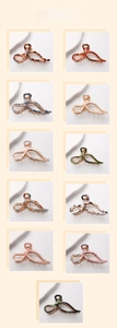 Sélection de couleurs détaillées des pinces à cheveux en acétate aux motifs marbrés