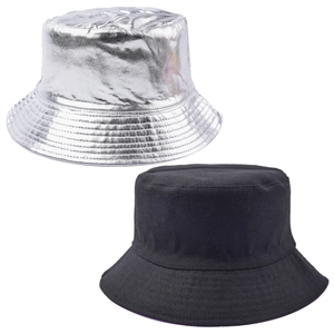 Ensemble de bob réversible avec argent réfléchissant futuriste et fini noir mat classique