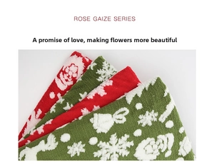 Lambswool Christmas fabric sheets with snowflake and reindeer patterns for gift wrapping