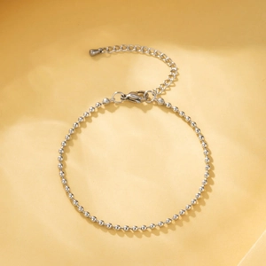 Minimalist Round Bead Ball Chain Bracelet Stainless Steel Adjustable For Women Fashion Jewelry