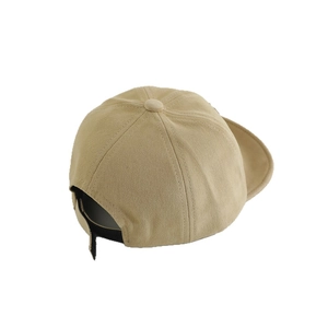 Casquette de baseball kaki pour bébé avec sangle réglable et visière souple en coton