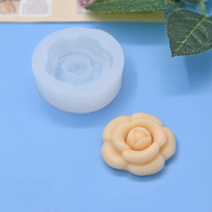 3D rose flower silicone mold for DIY cake decorating and handmade soap casting