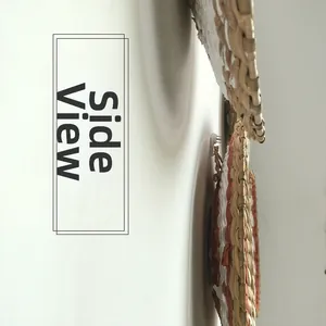 Seitenansicht der marokkanischen Wanddeko zeigt die Dicke und die Wandmontage hinten