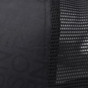 Detailed macro view of stitched baseball cap seams with breathable mesh fabric