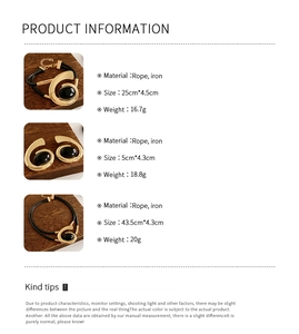 Detailed size and weight information for retro gold and black jewelry set