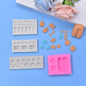 DIY silicone animal face molds for fondant cake decoration and chocolate baking crafts