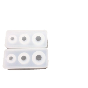 Transparente Silikonform für Kugelharz mit drei Löchern für DIY-Ring-Schmuckherstellung
