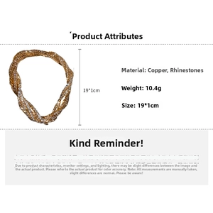 Detailed view of multilayer crystal bracelet with gold finish showing 19x1cm dimensions