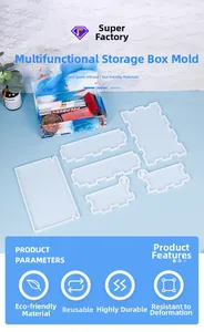 Macro view of food-grade silicone storage box molds showing high elasticity and durability