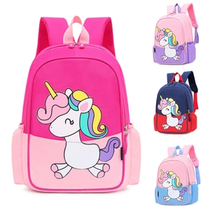 Toddler Backpack Cute Cartoon Unicorn Lightweight School Bag For Preschool Kids Breathable Nylon Nursery Rucksack Colorful