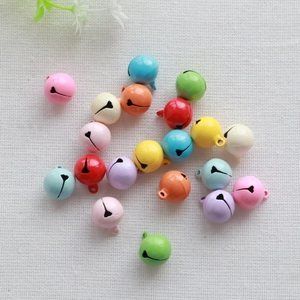 Colorful 14mm round metal bells for DIY crafts and creative pet accessories