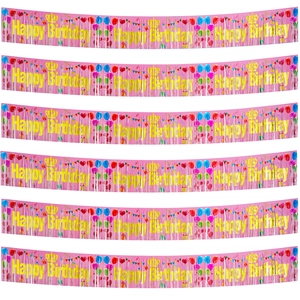 Happy Birthday Banner Fringe Curtain Foil Backdrop Garland For Party Decorations Spanish Feliz Cumpleaños Theme