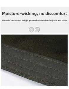 Detail of widened moisture-wicking sweatband and reinforced stitching inside the cap
