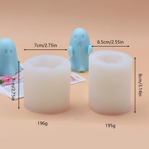 Ghost shaped silicone molds for handmade soap and Halloween cake decoration DIY crafts