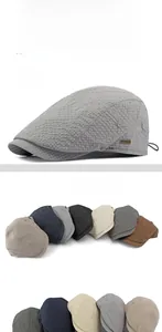 Detailed grid of lightweight water-repellent berets with breathable textured fabric